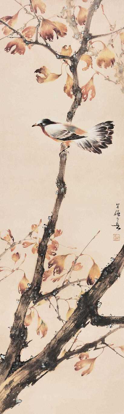 黄幻吾 花鸟 立轴